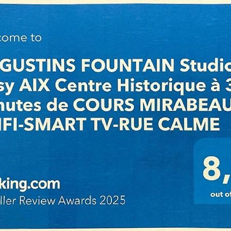 Augustins Fountain Studio Cosy Aix Centre Historique A 3 Minutes De Cours Mirabeau -Wifi-Smart Tv-Rue Calme Экс-ан-Прованс Экстерьер фото