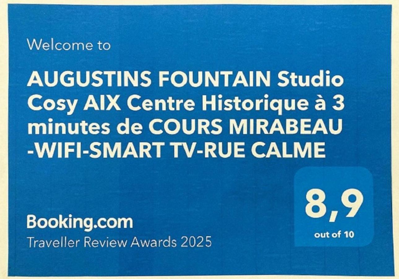 Augustins Fountain Studio Cosy Aix Centre Historique A 3 Minutes De Cours Mirabeau -Wifi-Smart Tv-Rue Calme Экс-ан-Прованс Экстерьер фото